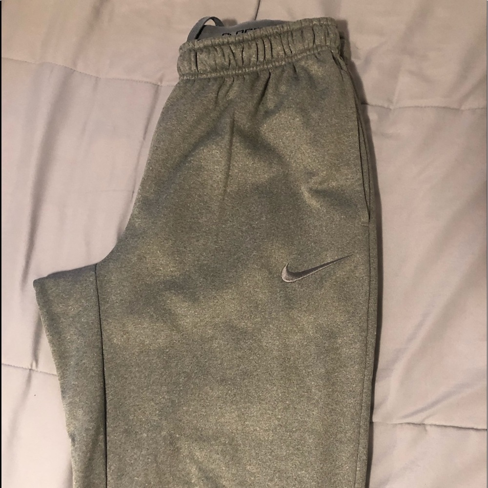 Grey Nike sweatpants